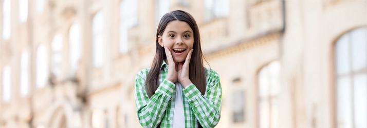 Orthodontist Ellicott City MD Smiling Girl A young girl smiling.